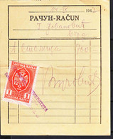 Yugoslavia Old Document With Revenue Stamp - Brieven En Documenten