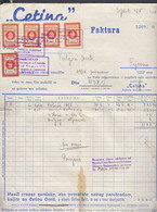 Croatia Old Document With Revenue Stamps, Multifranked - Kroatië