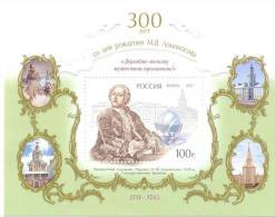 2011. Russia, 300y Of Birth M Lomonosov, First Scientist In Russia, S/s, Mint/** - Blokken & Velletjes
