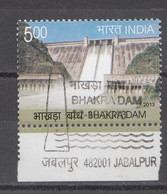 INDIA 2013, FIRST DAY CANCELLED, Bhakra Nangal Dam, Water, Irrigation, 1 V - Gebruikt