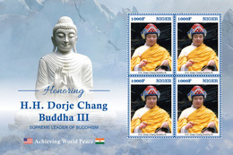 NIGER 2020 MNH Holiness Dorje Chang Buddha III M/S - OFFICIAL ISSUE - DHQ2037 - Buddhism