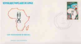 Enveloppe  FDC  1er  Jour   CONGO    Coupe  MARIEN  NGOUABI  De  Handball    1979 - FDC