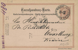 Österreichisch Schlesien Jablunkau Jablunkov 1898 Nach Weixelburg Krain Visnja Gora - Storia Postale
