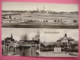 Germany: DDR - Barth - Ostsee - Blick Auf Die Stadt, Am Hafen, Sowjetisches Ehrenmal - Posted 1986 - Barth