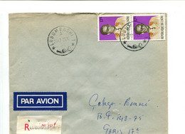 ZAIRE Lubumbashi 1975  - Affranchissement Sur Lettre Recommandée Par Avion - - Andere & Zonder Classificatie