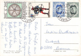 SAN MARINO - PICTURE POSTCARD 1977 > BREMEN /AS206 - Briefe U. Dokumente