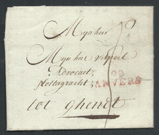 L 1798 De Vlaemshoof ??? Marque 93/ANVERS Pour Gendt - 1794-1814 (French Period)