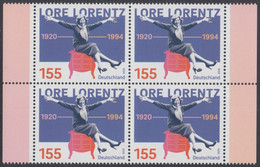 !a! GERMANY 2020 Mi. 3565 MNH BLOCK W/ Right & Left Margins - Lore Lorentz; Female Cabaret Artist - Unused Stamps