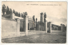 94 - CHAMPIGNY - Le Monument De La Défense 1870-71 - GI 1943 - 1906 - Champigny Sur Marne