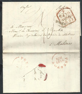 L 1831 De PRESTON Pour Malines +oval  PAID /AT / PRESTON - ...-1840 Préphilatélie