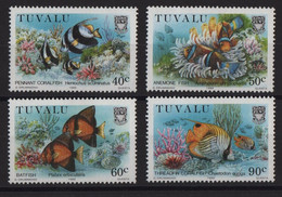 Tuvalu - N°519 à 522 - Faune Marine - Poissons - Cote 12€ - * Neufs Avec Trace De Charniere - Tuvalu