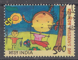 INDIA 2013, FIRST DAY CANCELLED,  Children's Day, Childrens Day,  1 V - Usati