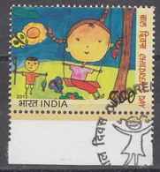 INDIA 2013, FIRST DAY CANCELLED,  Children's Day, Childrens Day,  1 V - Usati