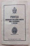 Archery, Pravila Gradjansko Streljacko Drustvo Kralj Aleksandar I. Osi­jek - Tiro Con L'Arco