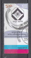 INDIA 2013, FIRST DAY CANCELLED,  Intelligence Bureau, Agency, 1 V - Usati