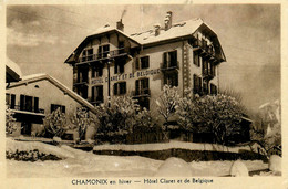 Chamonix Mont Blanc * Hôtel Claret Et De Belgique - Chamonix-Mont-Blanc