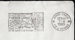 Monaco 1980 Monte-Carlo / Festival International De Feux D'Artifice, International Fireworks Festival / Machine Stamp - Franking Machines (EMA)