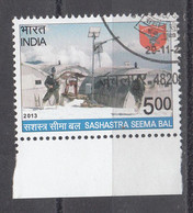 INDIA 2013, FIRST DAY CANCELLED, Sashastra Seema Bal, 1 V - Usados