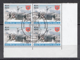 INDIA 2013, FIRST DAY CANCELLED, Sashastra Seema Bal,  Block Of 4 - Oblitérés