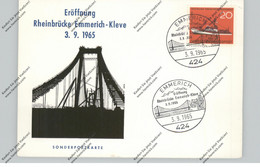 4240 EMMERICH, Sonderpostkarte Eröffnung Rheinbrücke Emmerich - Kleve 1965 - Emmerich