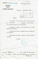 1969 - Diplôme De La Famille Française - Préfecture Des Yvelines - Diploma's En Schoolrapporten