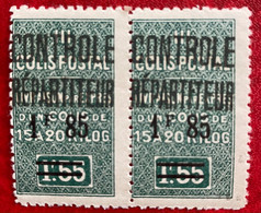 Algérie/Algeria, Colis Postaux YT 35  Variété “5” Brisé Neuf**/MNH  Parcel Stamps - Paquetes Postales