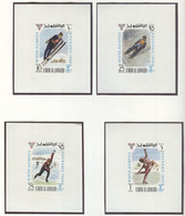 Umm Al Qiwain 8 Imperforated Blocks MNH - Winter 1968: Grenoble