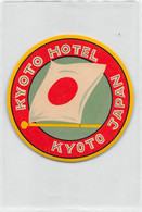 011150 "KYOTO HOTEL - KYOTO - JAPAN" ETICHETTA - Etiquettes D'hotels