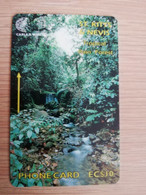 ST KITTS & NEVIS  GPT CARD $10,-  262CSKA  NO STK-262A  TROPICAL RAIN FOREST  Fine Used Card  **3245** - St. Kitts & Nevis