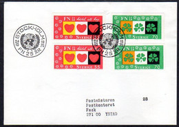 SWEDEN 1970 UNO 25th Anniversary FDC.  Michel 690-91 - FDC