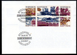 SWEDEN 1970 Industry And Commerce FDC.  Michel 683-88 - FDC