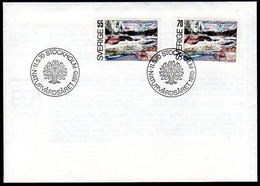 SWEDEN 1970 European Nature Protection FDC.  Michel 674-75 - FDC