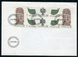 SWEDEN 1970 Forgings FDC.  Michel 667-70 - FDC