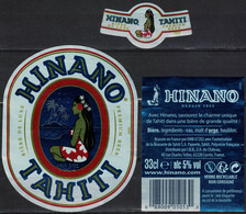France Lot 3 Étiquettes Bière Beer Labels Hinano Tahiti - Beer