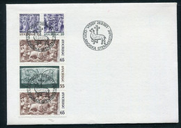 SWEDEN 1971 Gotland Stone Carvings FDC.  Michel 717-20 - FDC