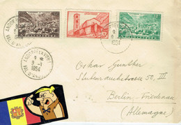 ENVELOPPE ANDORRE - BERLIN ALEMAGNE 9-1-1954 - Altri & Non Classificati