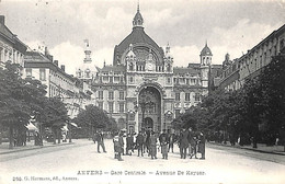 Anvers - Gare Centrale - Avenue De Keyser (animatie, G. Hermans Edit.) - Antwerpen