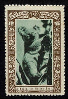 Australia 1938 A Koala Or Native Bear - NSW 150th Anniversary Cinderella MNH - Werbemarken, Vignetten