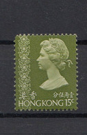 Hong Kong 1962-73 QEII Definitive 15c. 1 Val. MNH. VF. - Nuevos