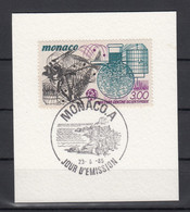 Monaco 1985 - 25 Years Of Scientific Centre Of Monaco. Topical "Day Of Issue" - Storia Postale