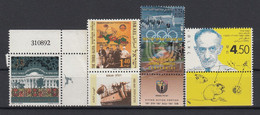 Israel 1993-4 Saul Adler. Olympic Committee. Immigration. Bahi'a. Lot (4) All With Tabs. MNH. VF. - Verzamelingen & Reeksen