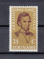 Suriname 1965 Abraham Lincoln. 1 Val. MNH. VF. - Surinam