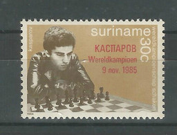 Suriname 1984 Chess. Ovpt. Kasparov World Champion, 9 Nov. 1985. Single. MNH. VF - Surinam