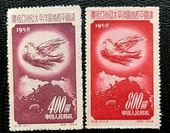 China 1952 Asian Pacific Peace Conference. 2 Val. MNh. VF. - Neufs