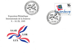 LUXEMBOURG EXPO PHILATELIQUE INTERNATIONALE JEUNESSE 1995 - Maschinenstempel (EMA)