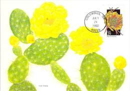 ETATS UNIS CARTE MAXIMUM NUM.YVERT 2087  FLORE FLEUR DES ETATS DE L{UNION - Cartes-Maximum (CM)