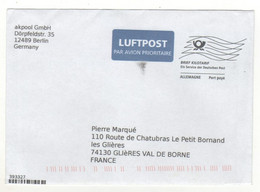 Enveloppe DEUTSCHE BUNDENPOST ALLEMAGNE Oblitération BRIEF KILOTARIF Port Payé - Machines à Affranchir (EMA)