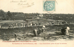 Verries Saumur * 1902 * Les Courses * Vue D'ensemble Prise De Sur La Tribune * Hippisme Hippique Chevaux - Saumur