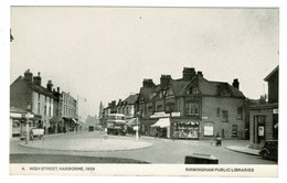 Ref 1398 - Reproduction Postcard - High Street Harborne Birmingham In 1939 - Warwickshire - Birmingham