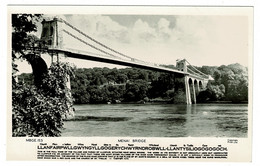 Ref 1399  - Real Photo Postcard - Menai Bridge Llanfair - Caernarvonshire Anglesey Wales - Anglesey